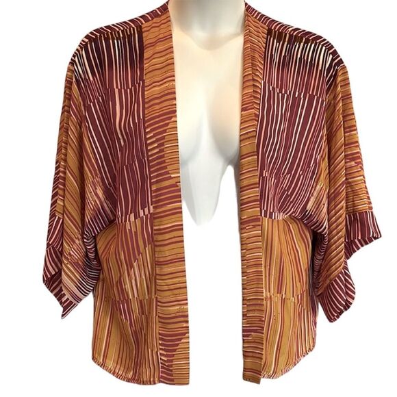 Cabi Kimono  3/4 sleeve Open Front Size Medium - Picture 1 of 11
